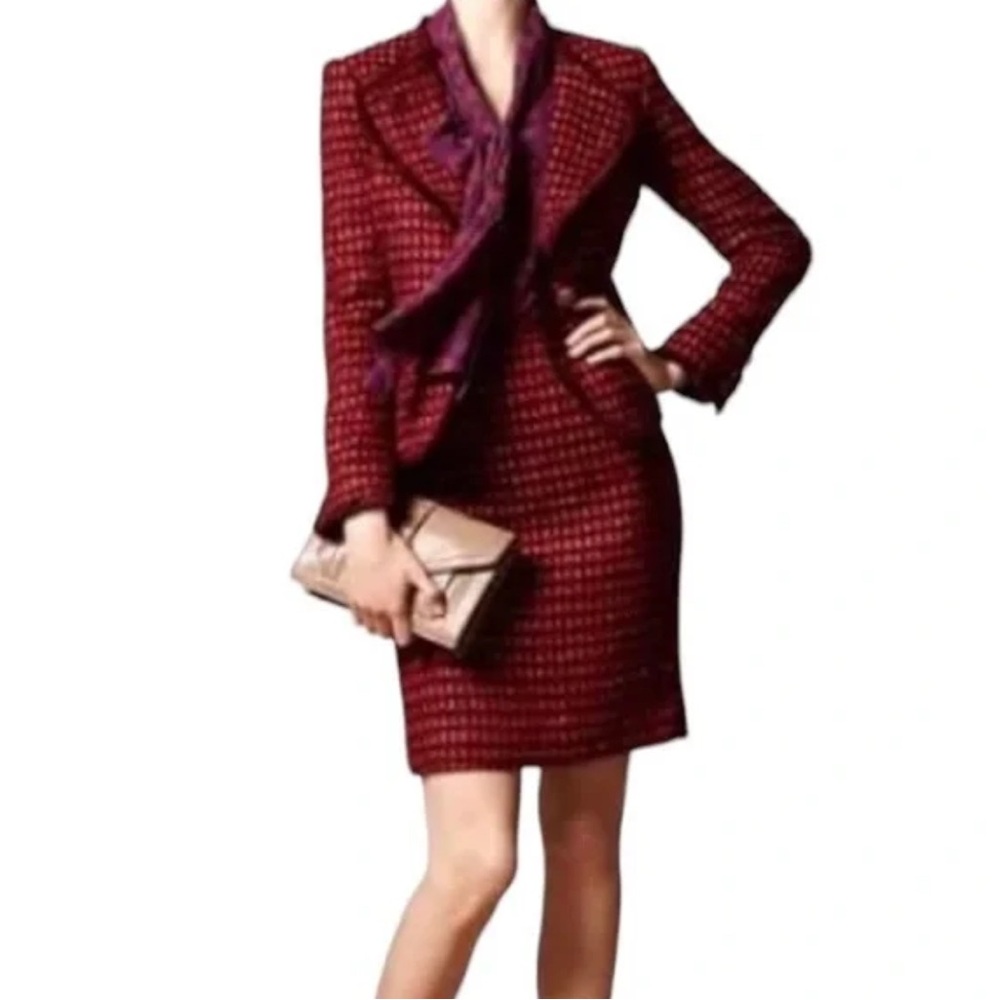 Tory Burch 8 skirt victory tweed pencil skirt